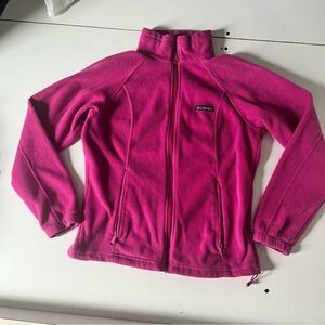 Columbia Hot Pink Full-Zip Women's Fleece Jacket